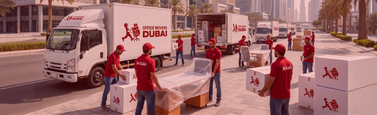 Office Movers Dubai team loading a moving truck