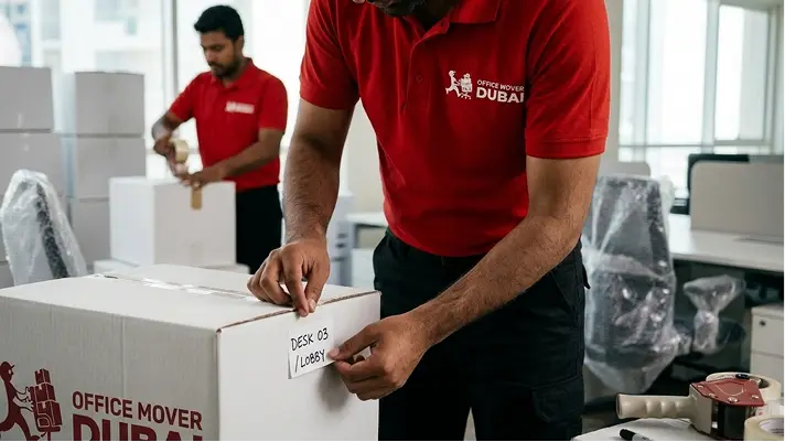 Professional office packing and labeling services