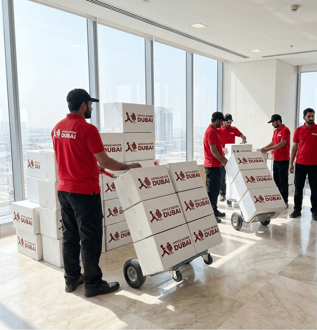 Server and network equipment relocation by Office Mover Dubai crew